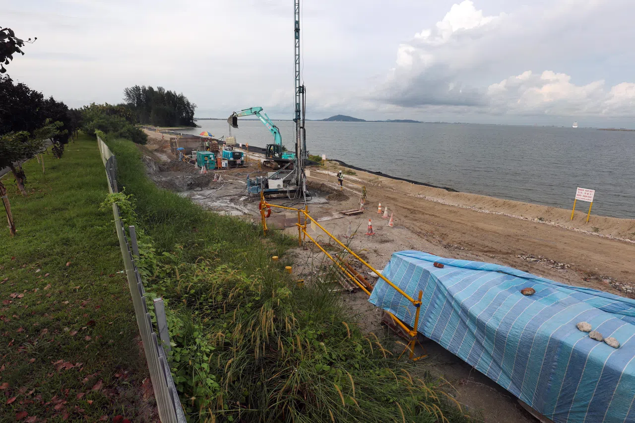 填海计划或分四个阶段进行，首阶段工程包括建造预制场地及填沙。（档案照片）
