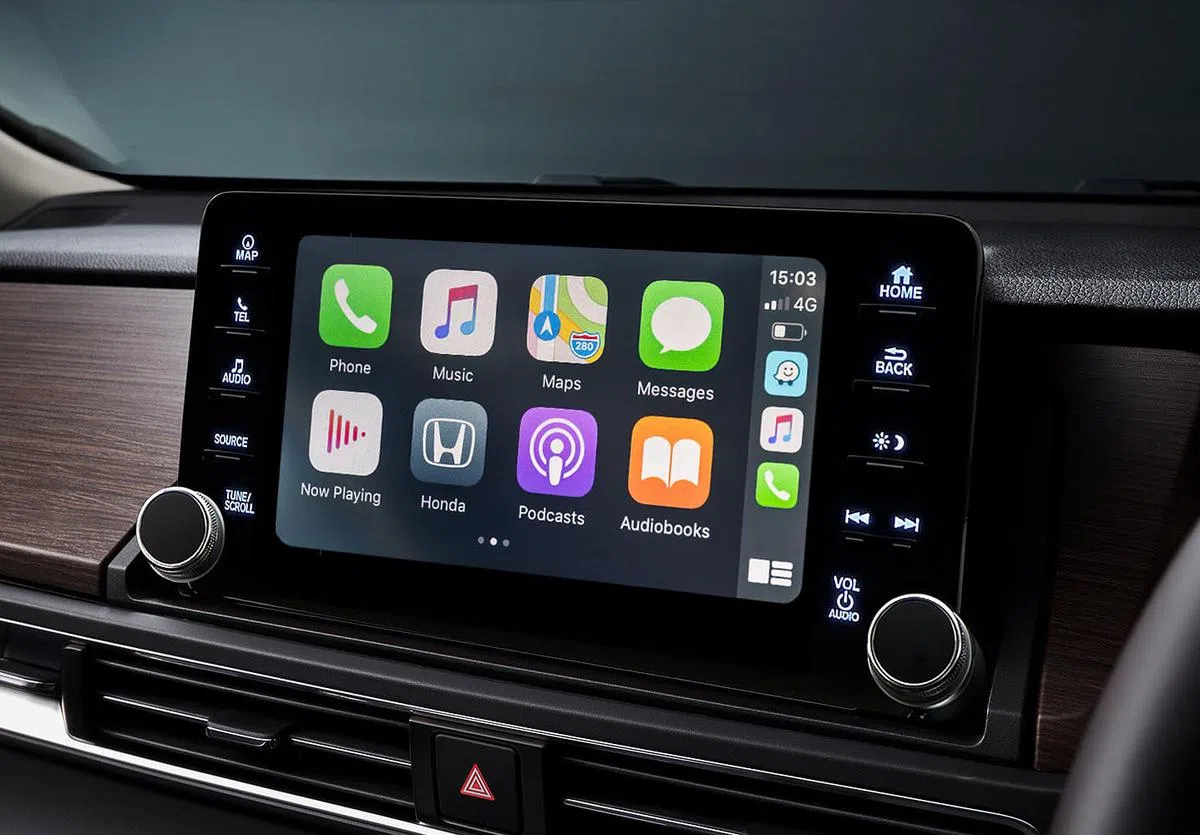 中央控制台的大尺寸屏幕清晰好用。（车商提供）