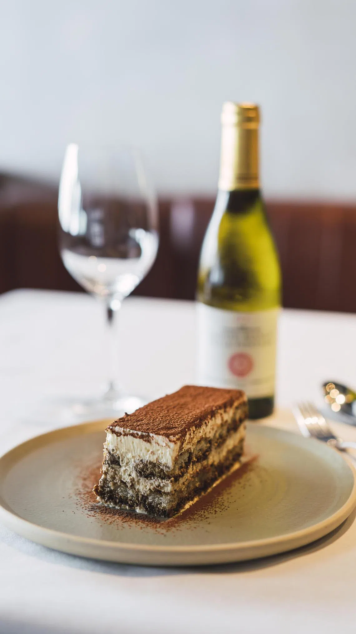 甜品“Chef Marco’s mom’s signature Tiramisu”源自马可（Marco Guccio）母亲的食谱。（受访者提供）