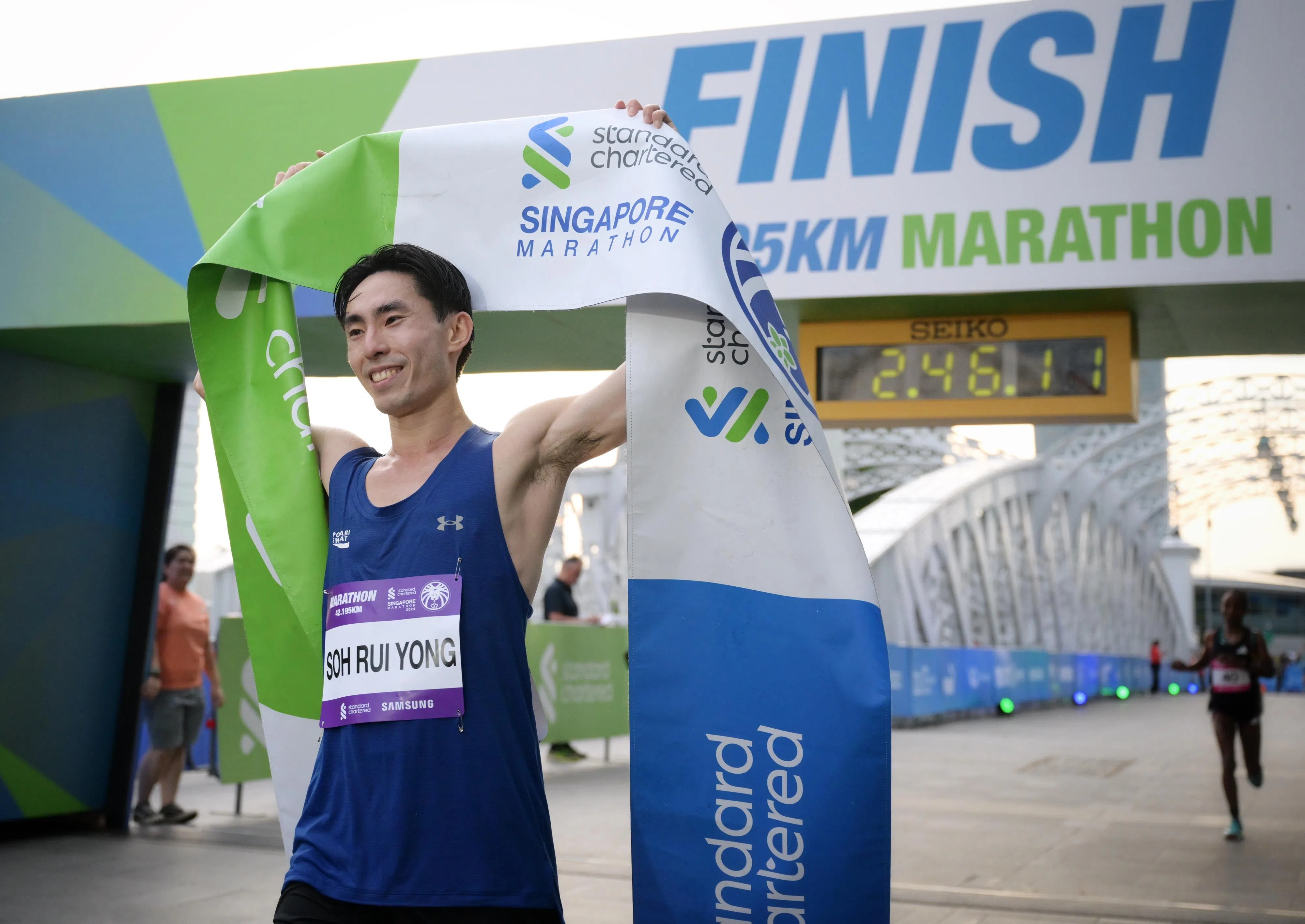 苏睿勇目前仍是新加坡最快的马拉松选手。（档案照片）
