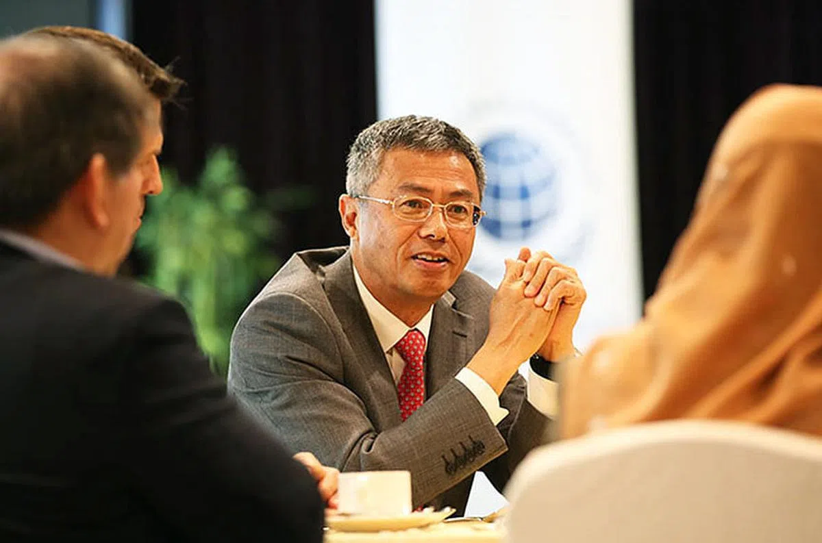 金鹰集团副主席马士强说：“对气候、自然、社区和商业增长的积极影响必须齐头并进。”（图/金鹰集团提供）