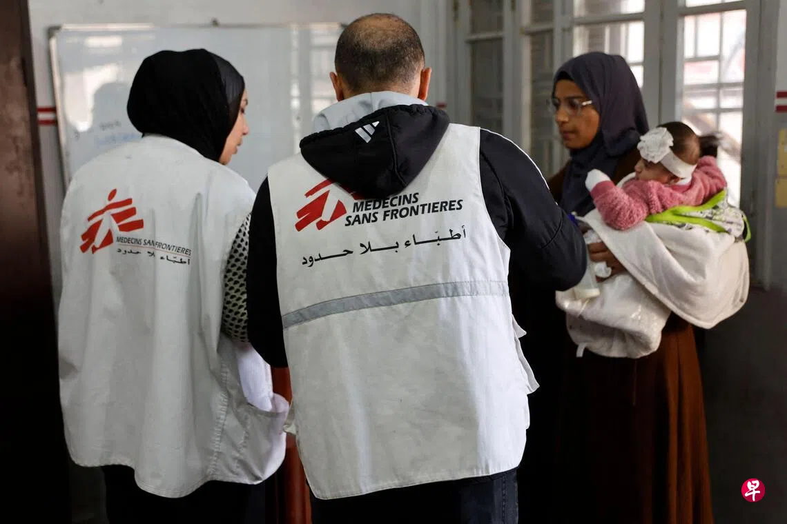 以色列正式禁止无国界医生等37人道组织在加沙运作| 联合早报
