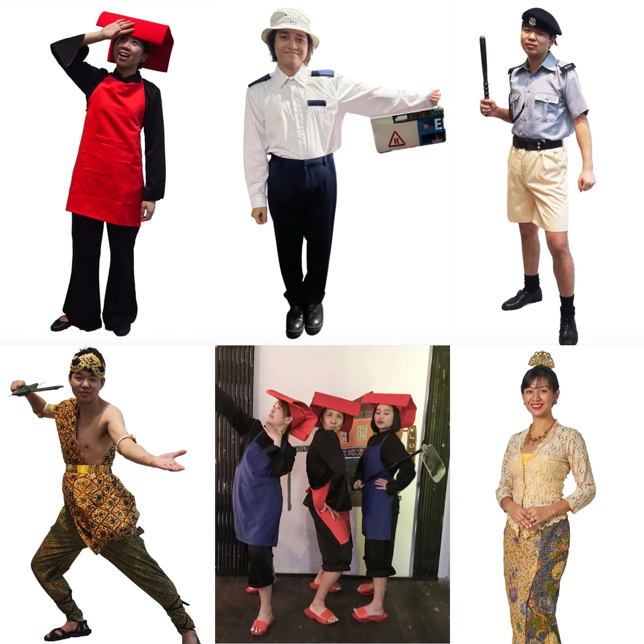 CCM提供扮装服装租借服务，让国人扮装非常新加坡人物。（取自CCM网站）