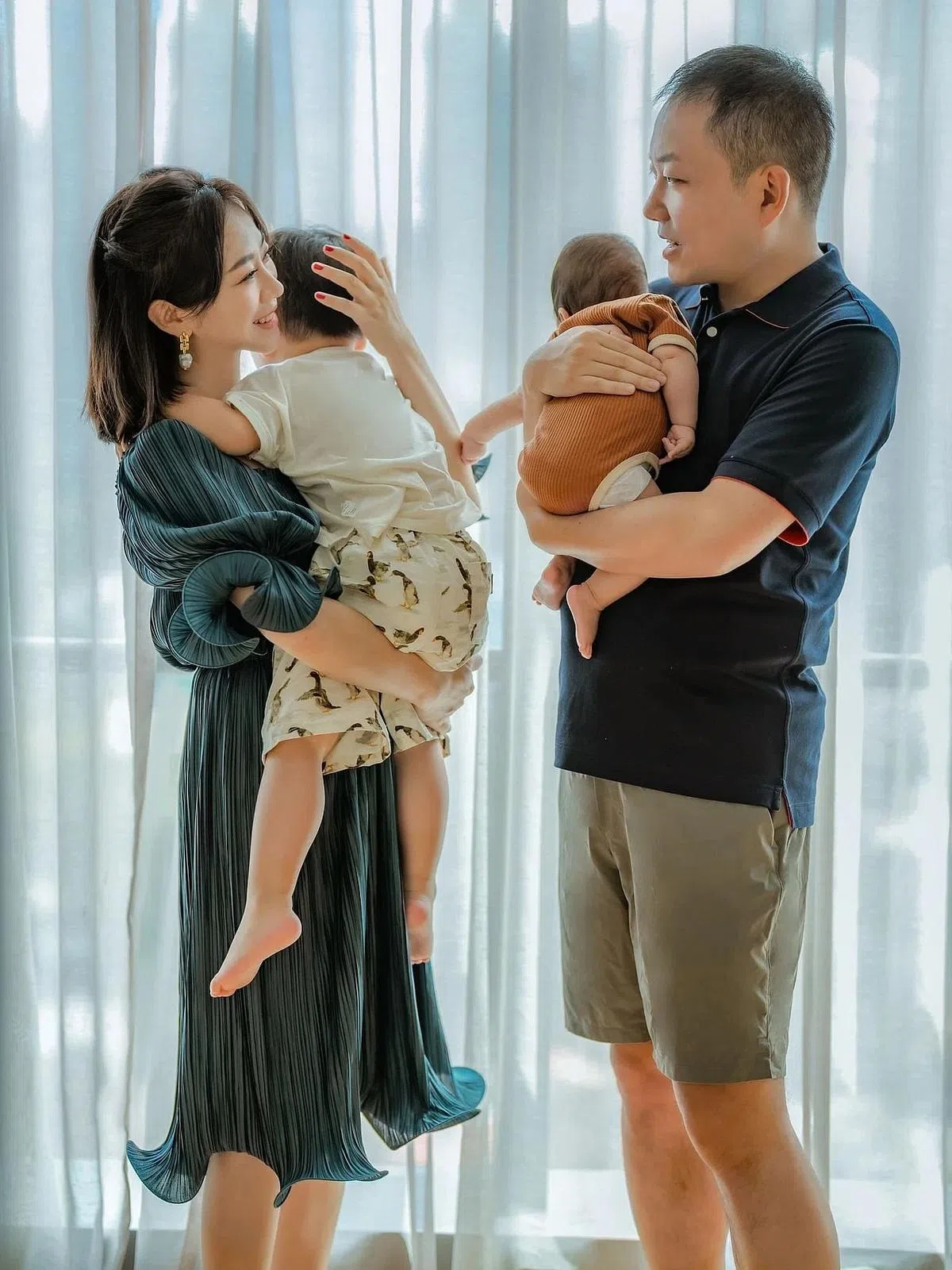 师帅31岁结婚，有一个3岁儿子，另一个儿子才5个月大。（Oppo提供照片）
