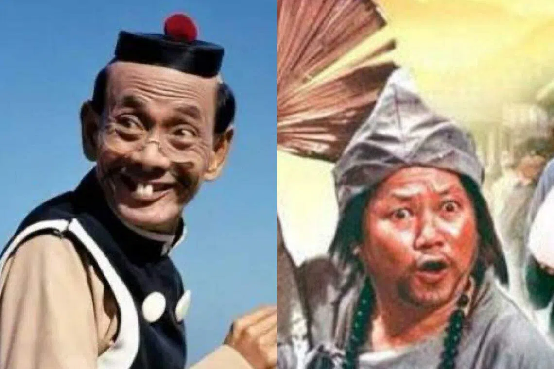 王沙（左）的“老夫子”和野峰（右）的“济公”角色深入人心。（互联网）
