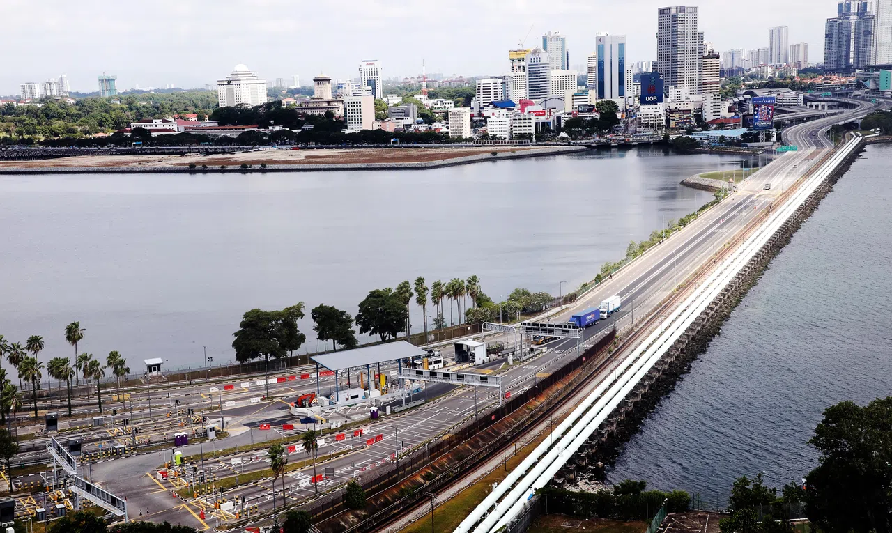 2020年3月18日马来西亚锁国首日，新柔长堤空无一车，是建成以来最诡异的景象。（档案照片）