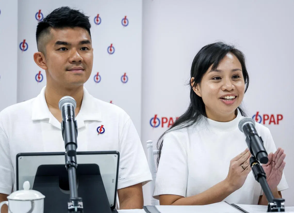 GE2025】行动党新人蔡引舟和陈诗韵出征碧山—大巴窑集选区| 联合早报