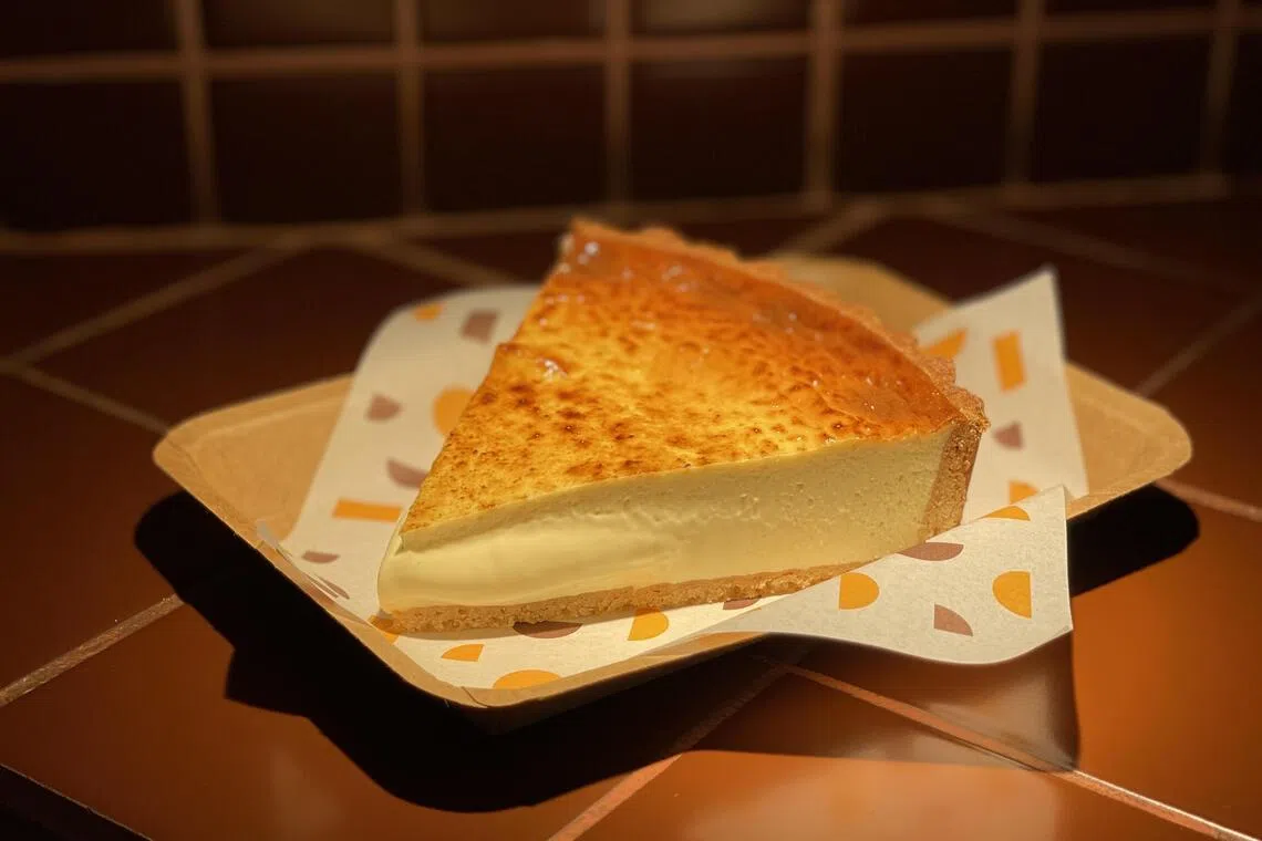 芝士蛋糕Olivia Signature味道浓郁但不腻。（黄靖晶摄）