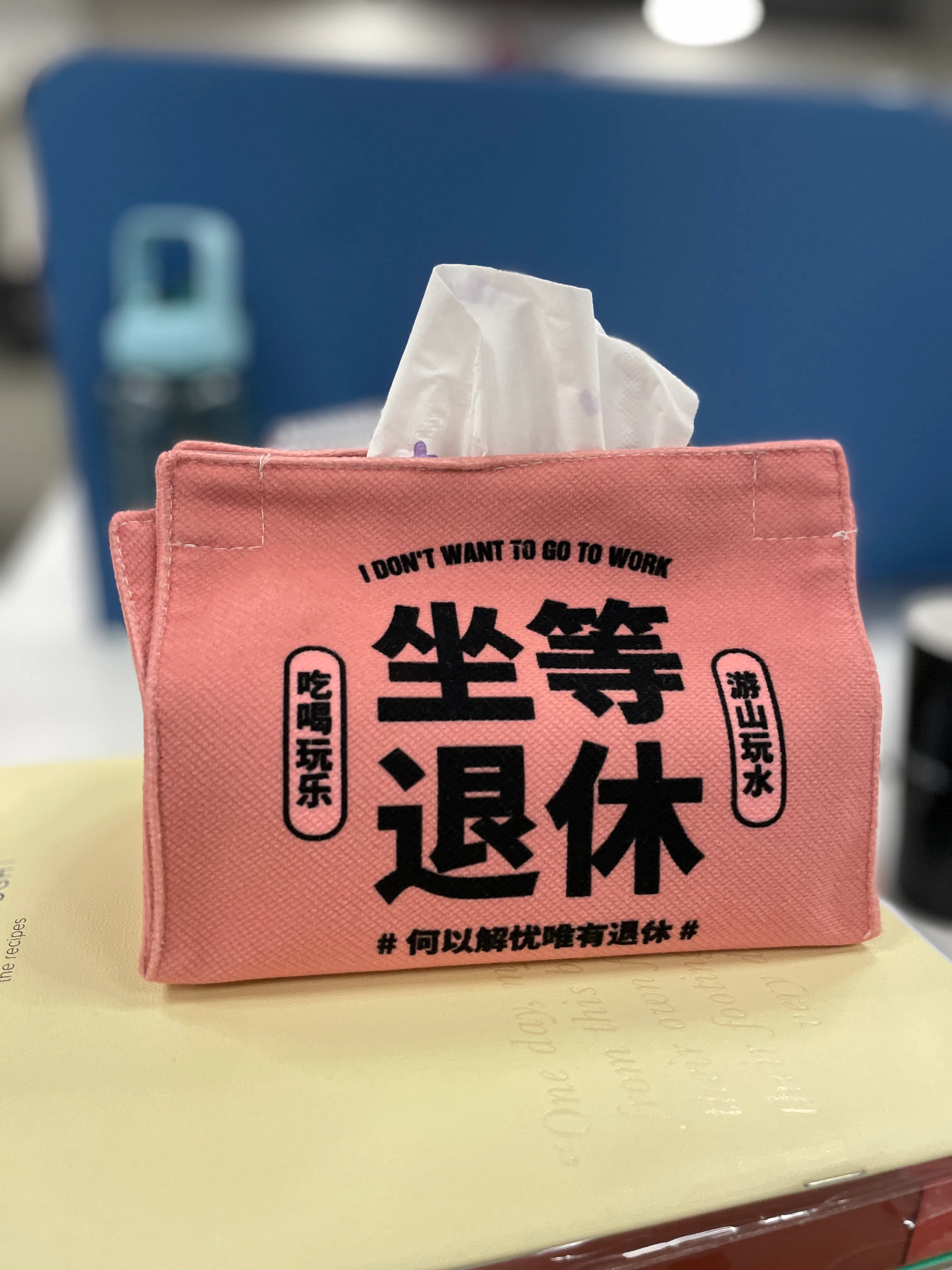 让人噗嗤一笑呵呵呵的纸巾盒盒盒。（林方伟摄）