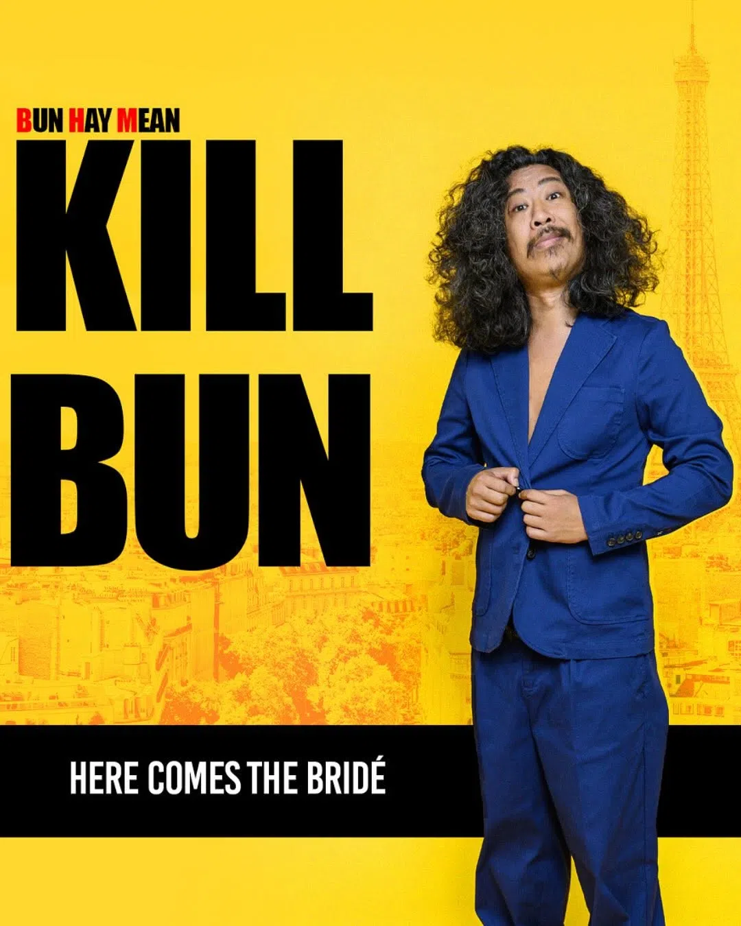 布海敏24岁那年毅然转行投身喜剧界，到巴黎追逐舞台梦想，他的脱口秀“Kill Bun”叫好叫座。（取自布海敏IG）