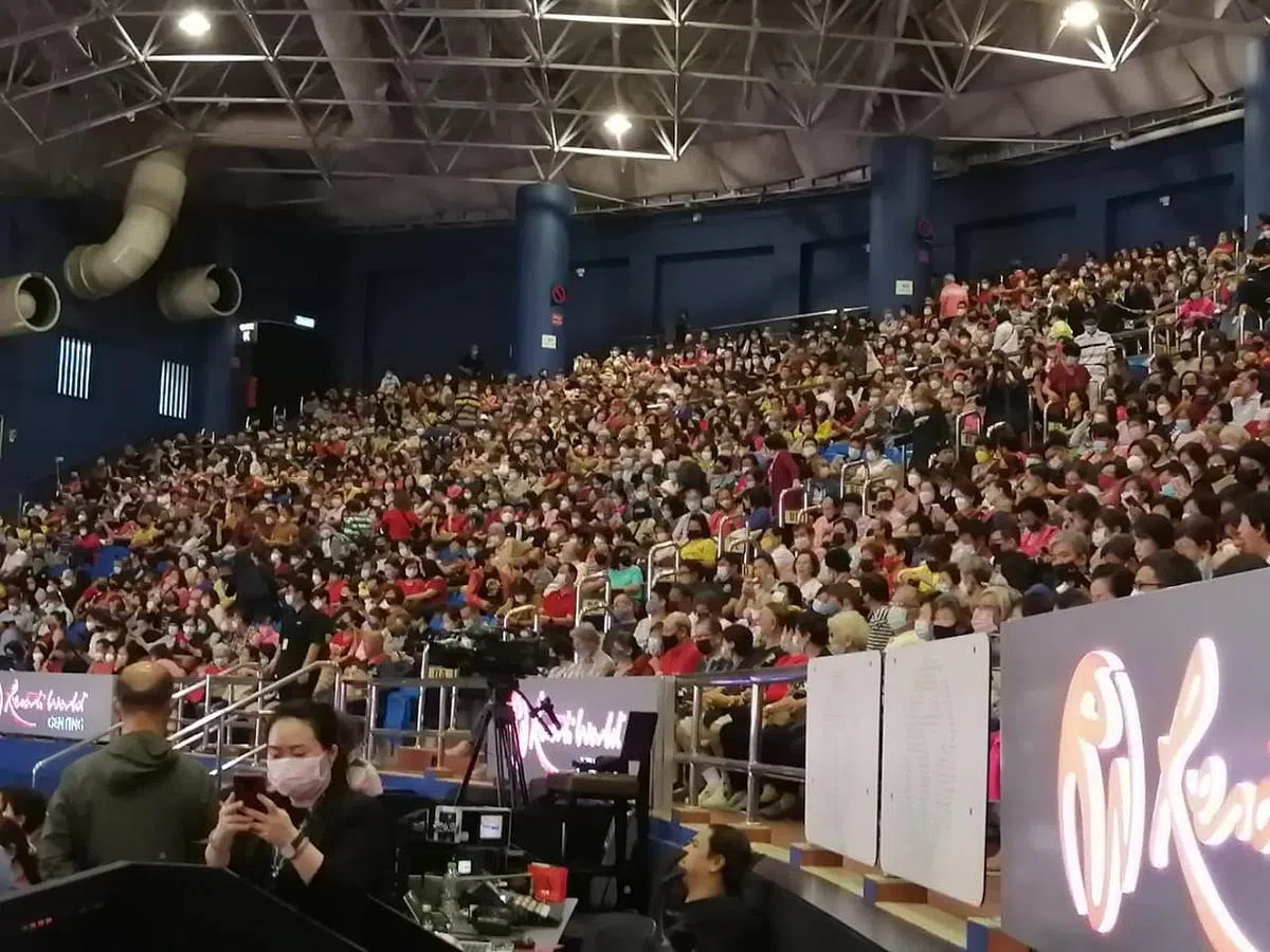 朱咪咪到云顶演唱，全场爆满。（朱咪咪提供）