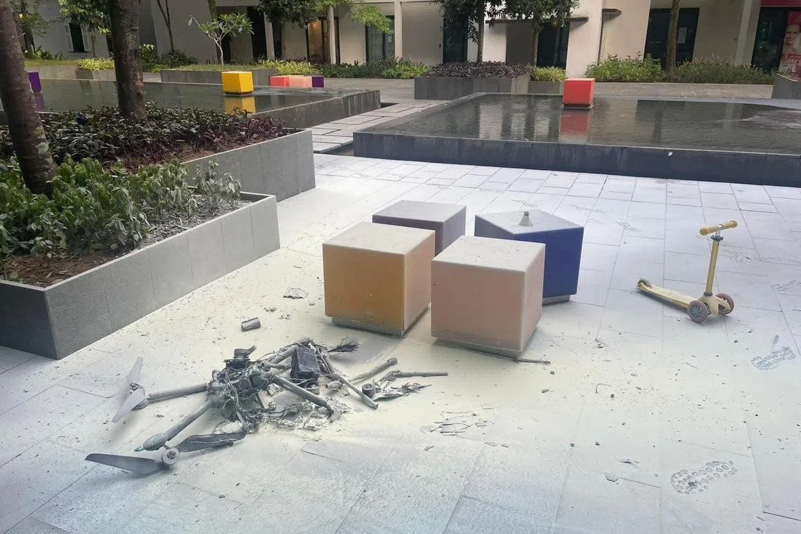 庭上披露，这起事故导致公寓地砖破裂，维修费为700元。（取自脸书）