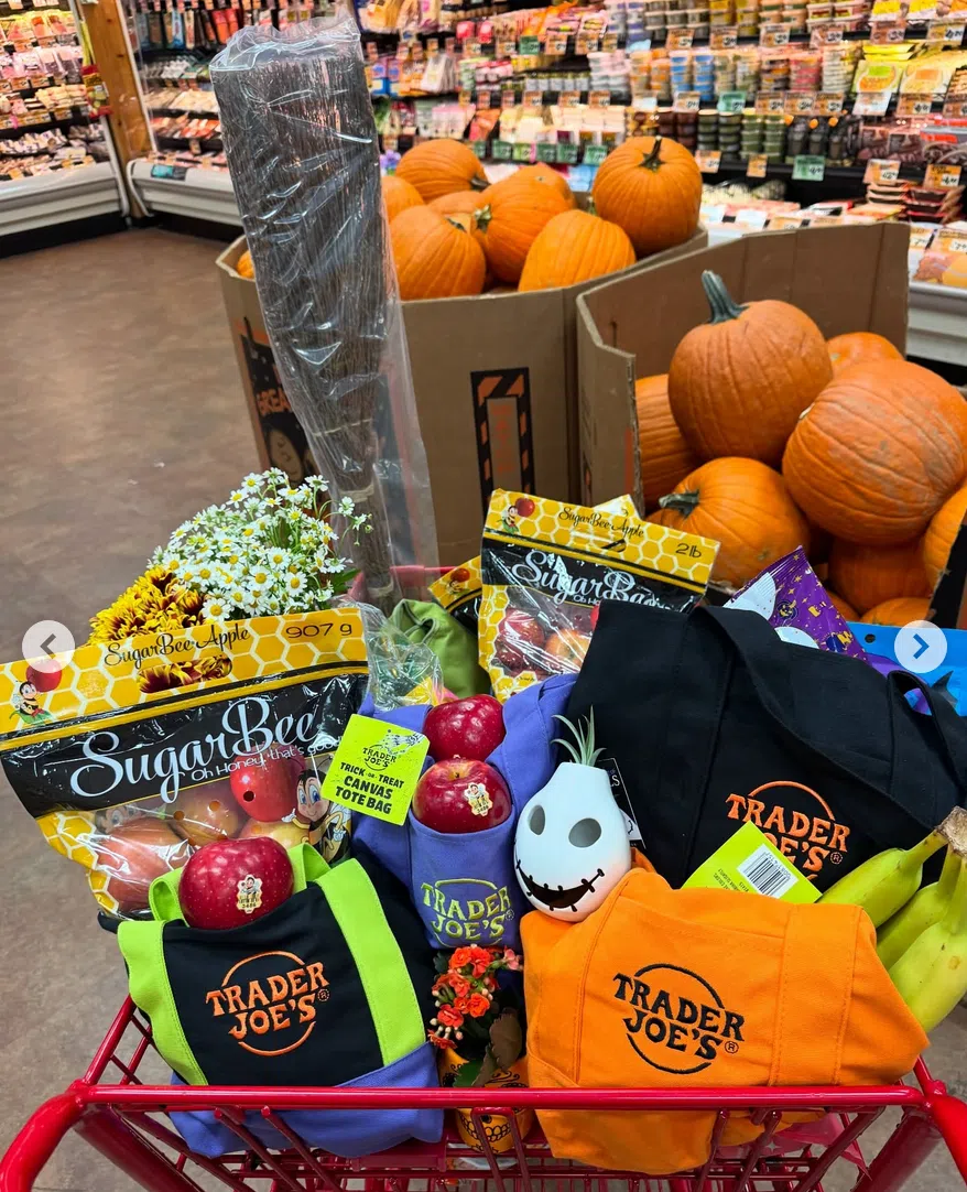 Trader Joe’s配合万圣节推出万圣节色系的迷你布袋，叫人爱不释手。（互联网）