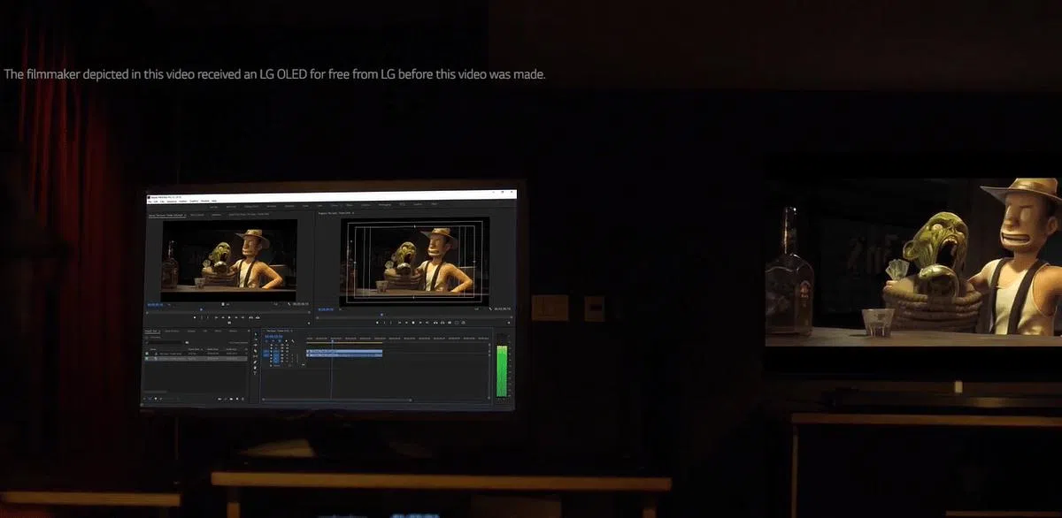 Filmmaker模式能还原电影制作的最初状态。（视频截图来自LG官方Youtube）