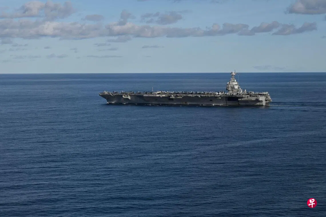 美国航母抵达委内瑞拉海域紧张局势升温| 联合早报