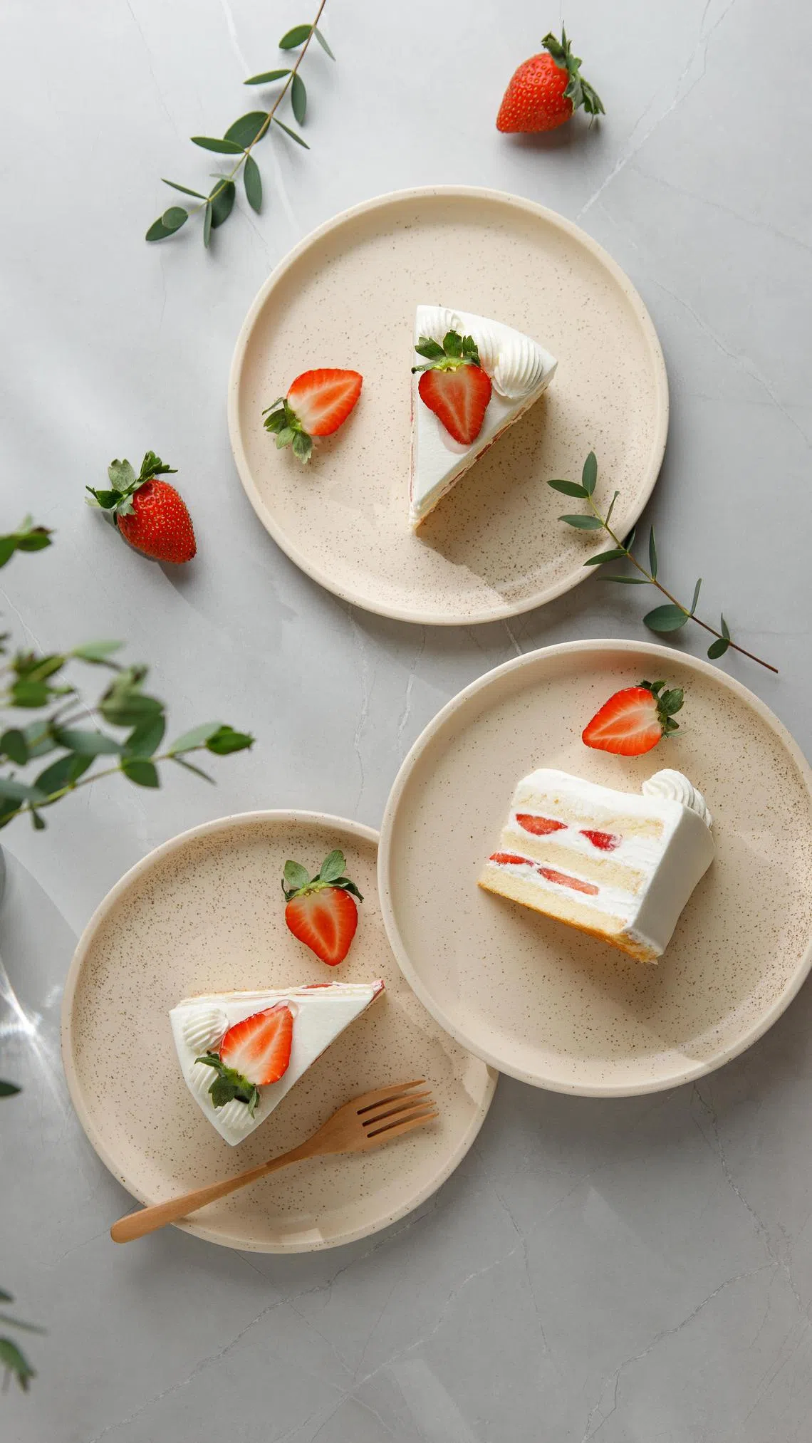 日式草莓蛋糕富有草莓香气。（咖啡馆提供）