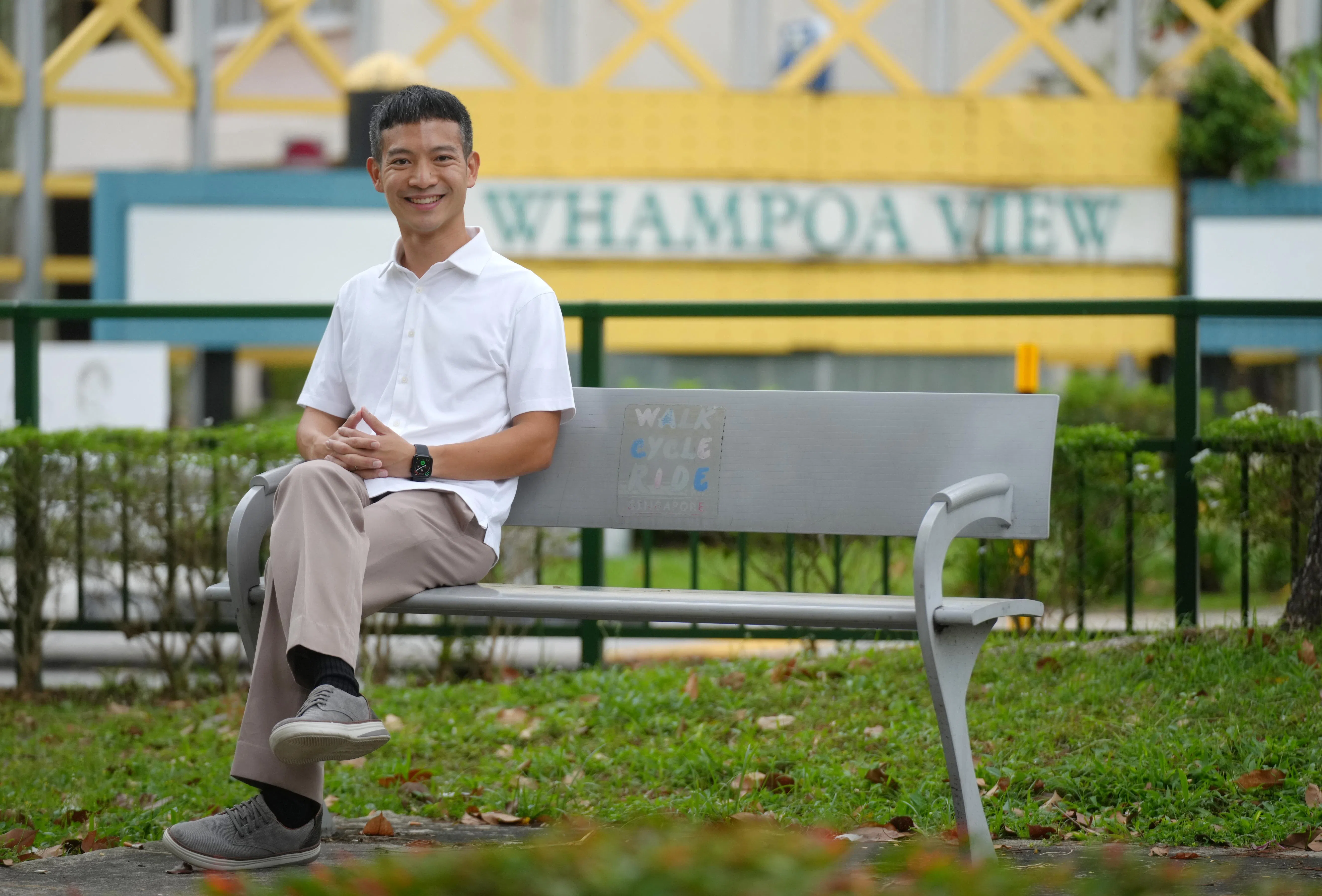 若当选，罗守恩（图）将从原议员王志豪手中，接过黄埔区事务。他也说，这里的居民对他热情，让他感到暖心。（谢智扬摄）