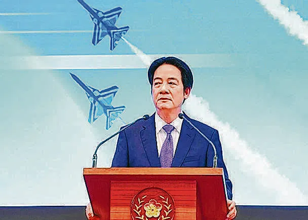 兼任民进党主席的台湾总统赖清德星期三（7月1日）在该党中执会，指责在野党提出无人载具条例，违反宪政分立原则、侵犯行政权。（档案照片）