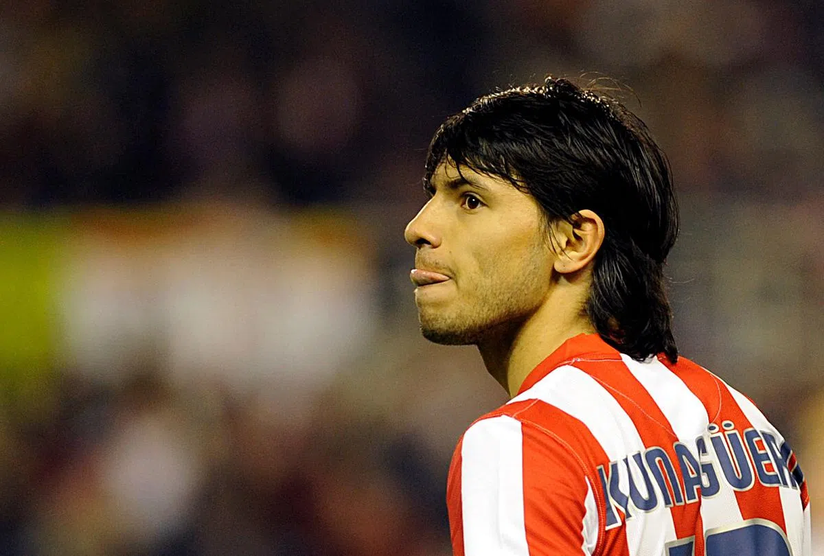 西甲球队马德里竞技是阿圭罗加入的第一个欧洲球会。（法新社档案照）