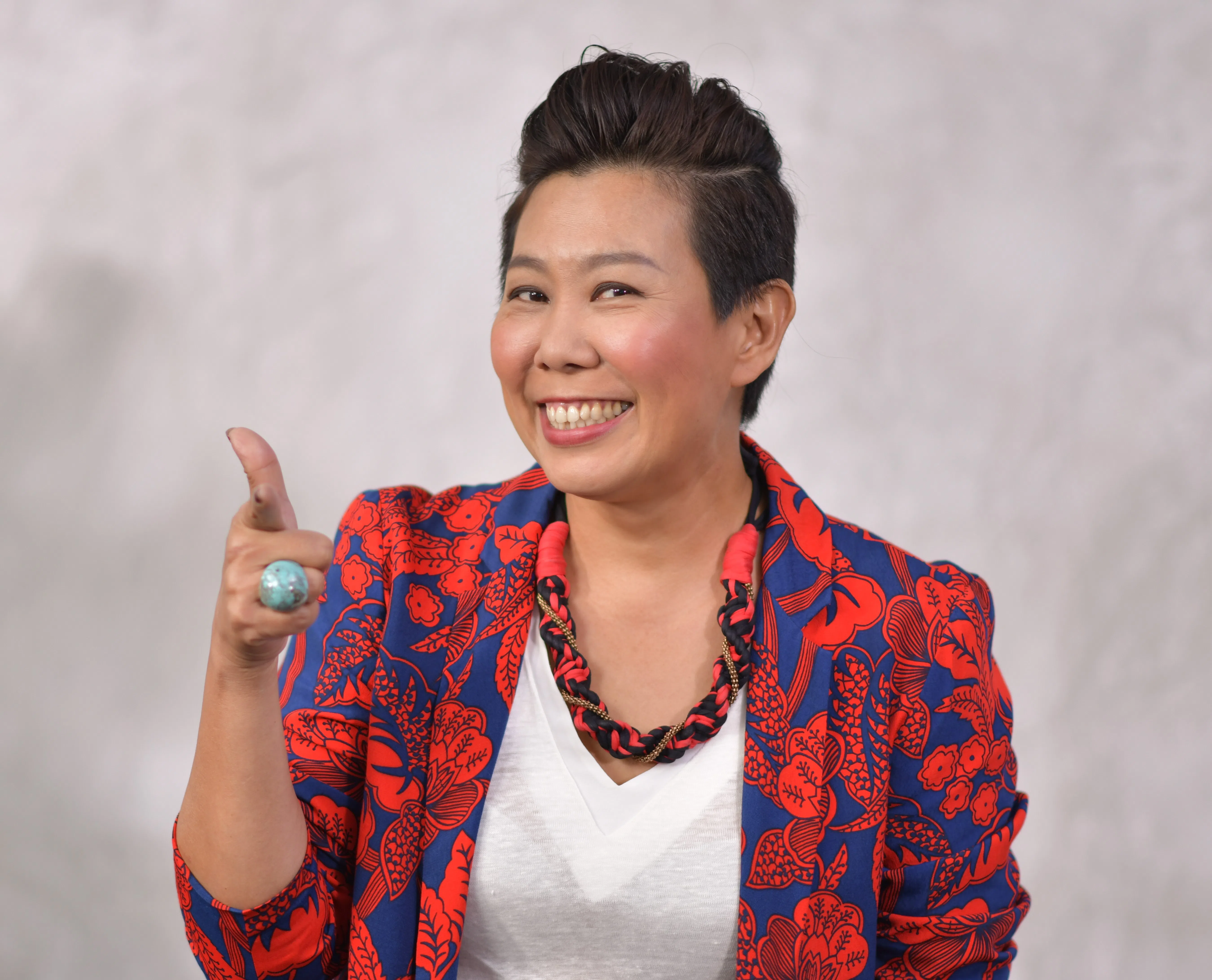 洪爱玲在朋友的牵线下接触击剑，最初单纯只想减肥，没想到练习了一年左右便进国家队。（受访者提供）