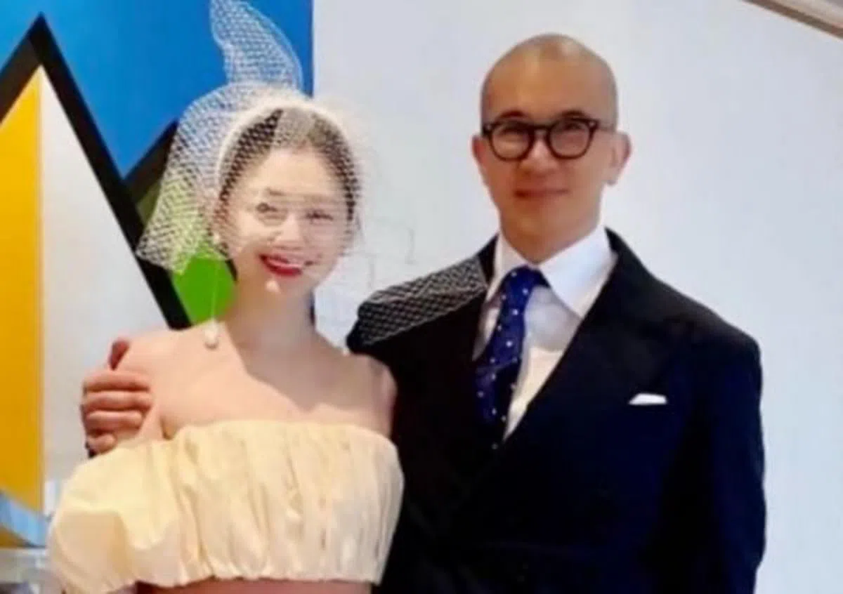 具俊晔首度公开与大S的结婚照。（视频截图）