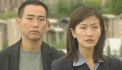 林保怡（左）和陈慧珊是《鉴证实录》的经典CP。（互联网）