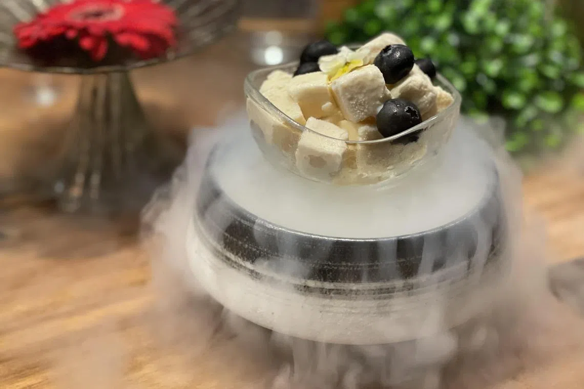 Rang Mahal的自制印度传统雪糕，香甜可口。（黄靖晶摄）