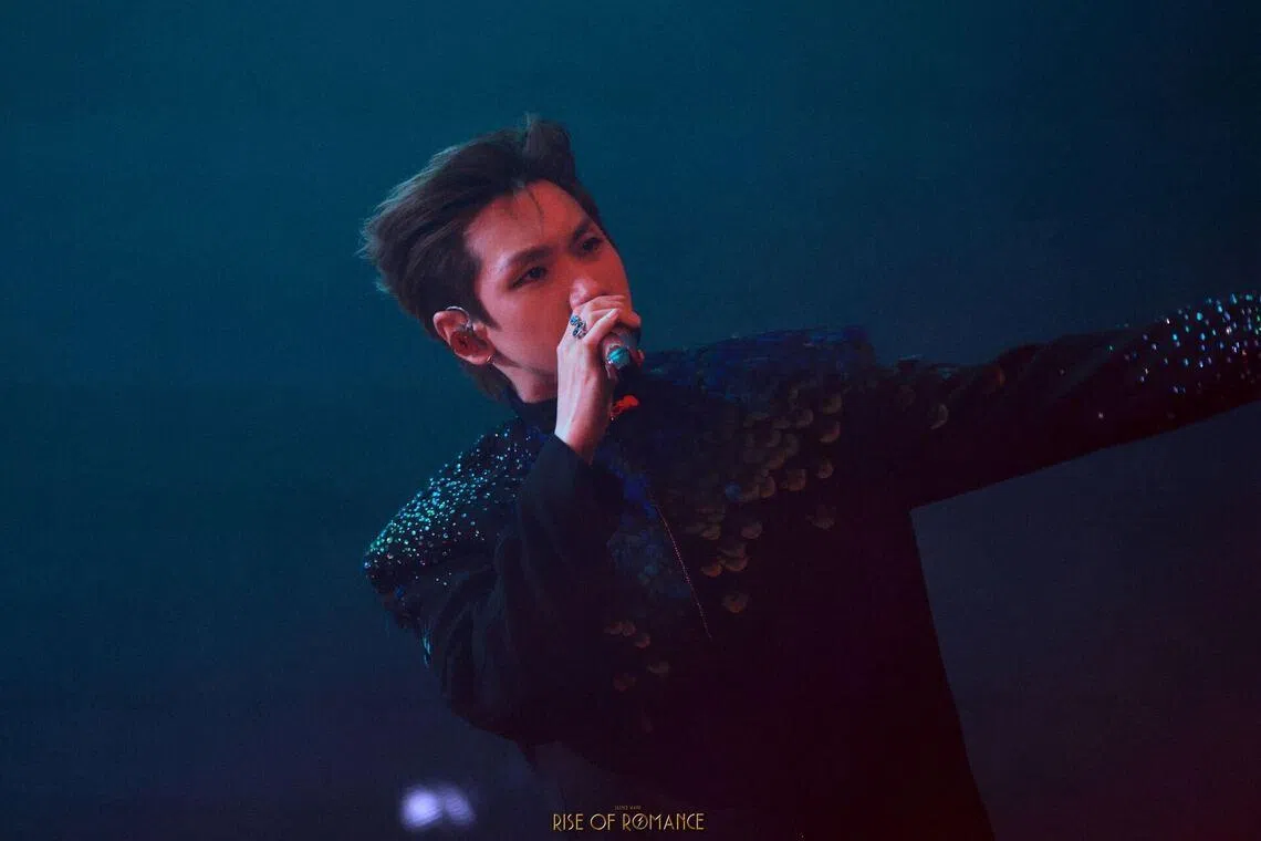 汪苏泷演唱会上散发酷酷的魅力 。（Live Nation提供）