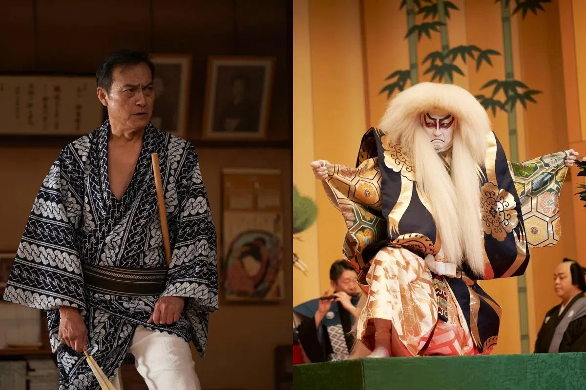 演出歌舞伎大师的渡边谦认为电影和歌舞伎的表演，是完全不同的形态。（取自《国宝》IG）