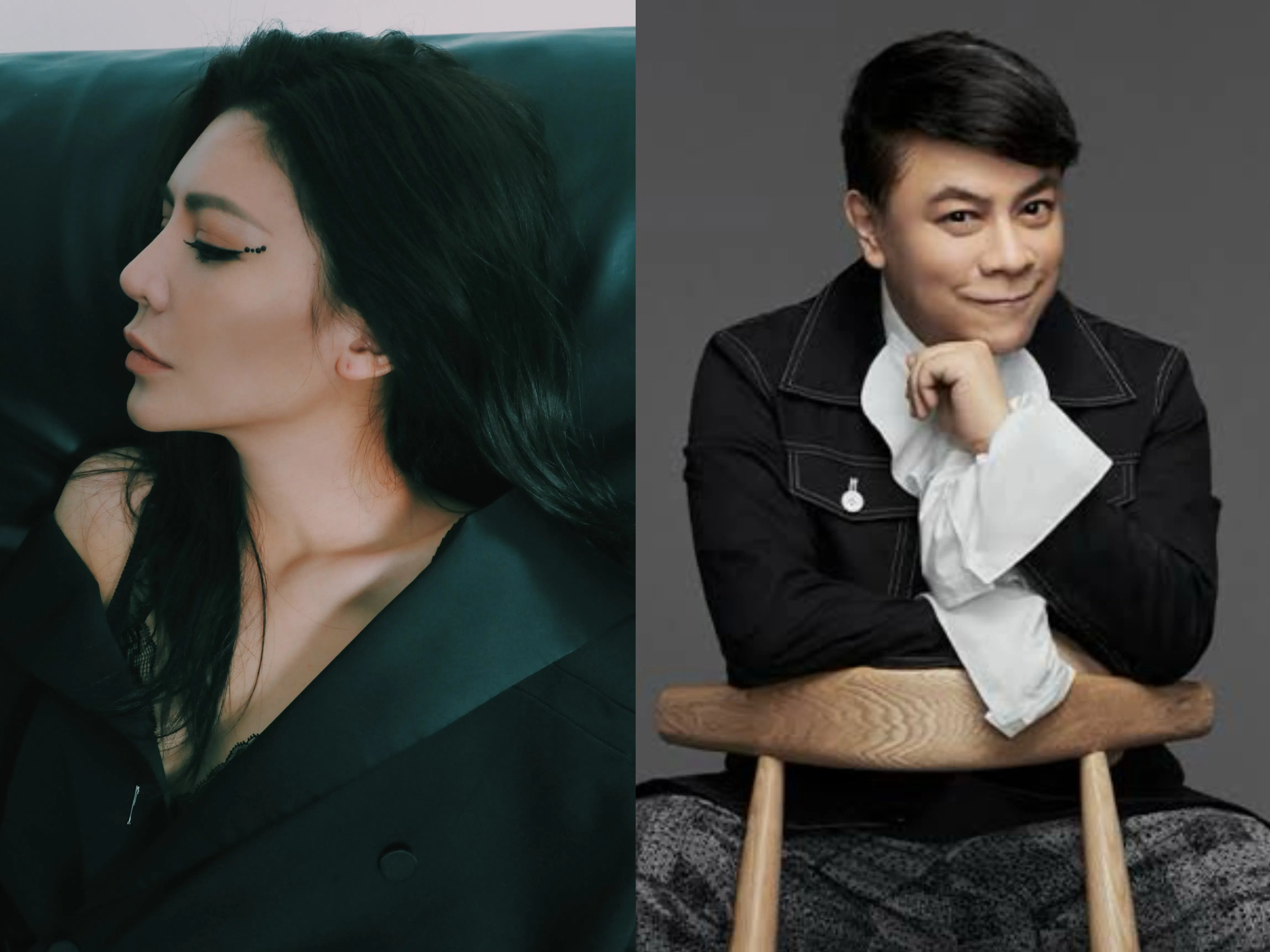 艾怡良（左）与蔡康永合作新歌《给她的话》的歌词。（Universal Music Taiwan提供、取自互联网）