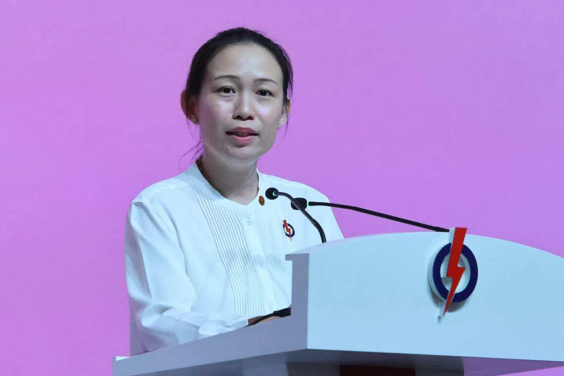 行动党青年团组织秘书蔡玮珊。（梁麒麟摄）