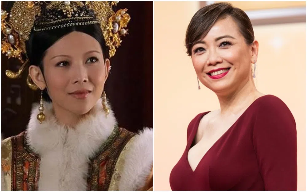 邓萃雯（右）曾受邀演出蔡少芬（左）在《甄嬛传》里的皇后一角。（互联网）