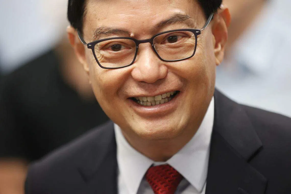 副总理兼经济政策统筹部长王瑞杰星期四（2月1日）在大华银行主办的2024全球市场经济会议上强调，韧性对贸易流动和公司运营非常重要。（档案照片）