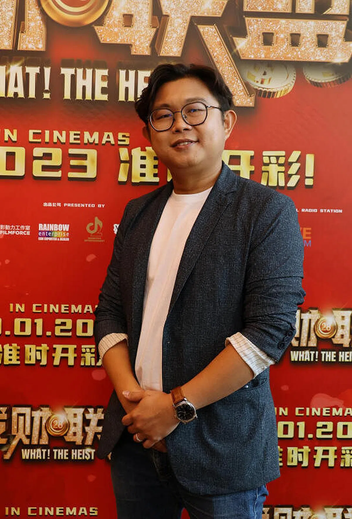 导演赖健雄说《发财联盟》》若卖出成绩，将会有续篇。（唐家鸿摄）