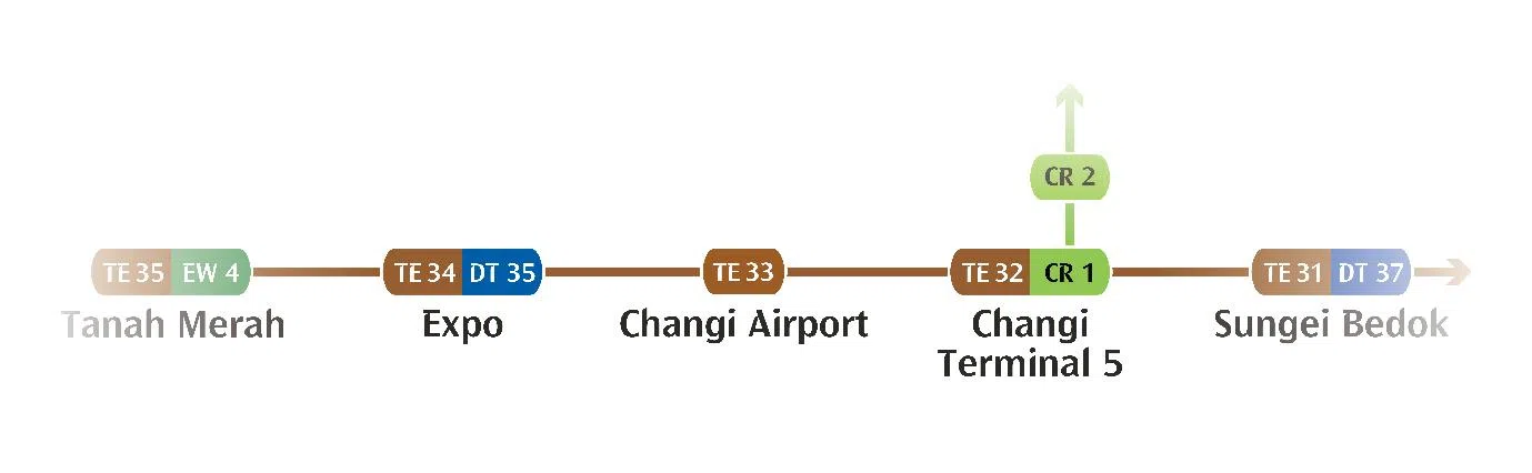 汤申—东海岸线将建造14公里的延长线（TELe）。（陆路交通管理局提供）
