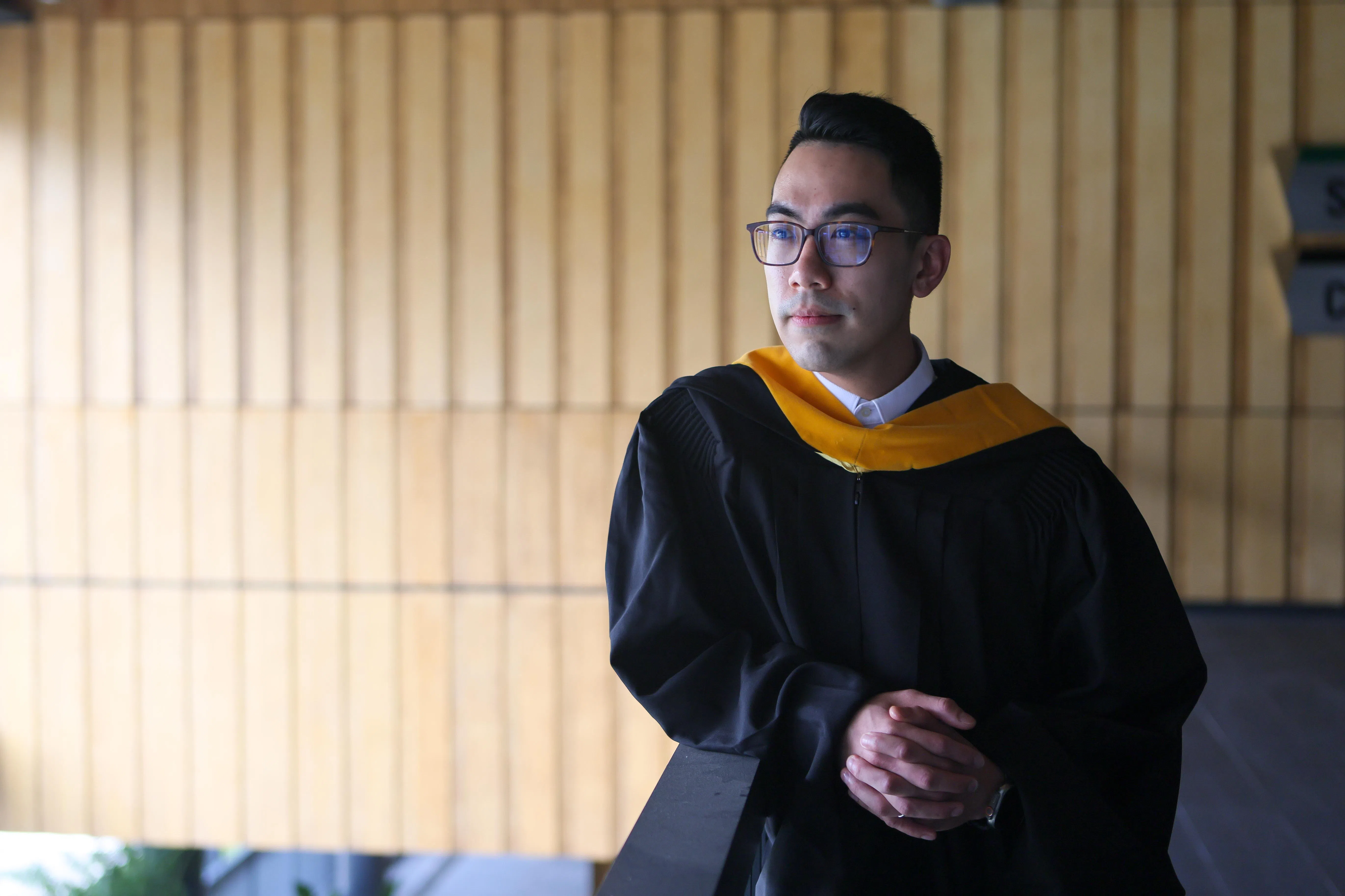 陈思远说转行不容易，但他仍鼓励有志转换跑道的人勇于尝试。（张俊杰摄）