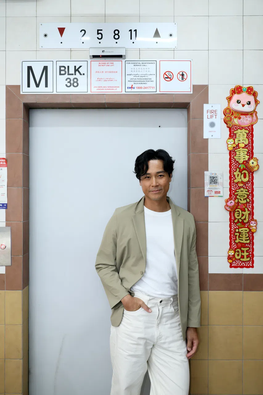 陈邦鋆再次扮演警察驾轻就熟。（龙国雄摄）