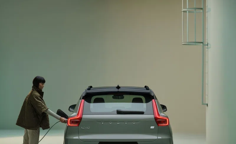 XC40 Recharge紧凑型休旅车一次充电即可续航高达425公里。（图/Volvo提供）