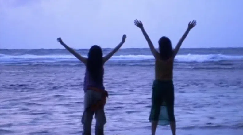 《镜心》的暗示及隐喻不计其数。比如接续不断的海浪是忧郁本身，也是内外宇宙合一、心物缘起的真相。（互联网）