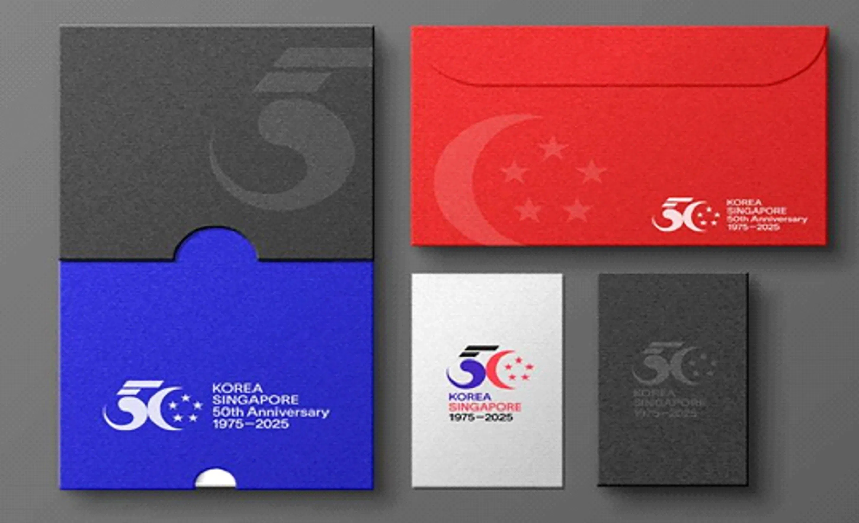 由韩国艺术综合学校学生设计的标志脱颖而出，将在不同物品上使用。（韩国驻新加坡大使馆提供）