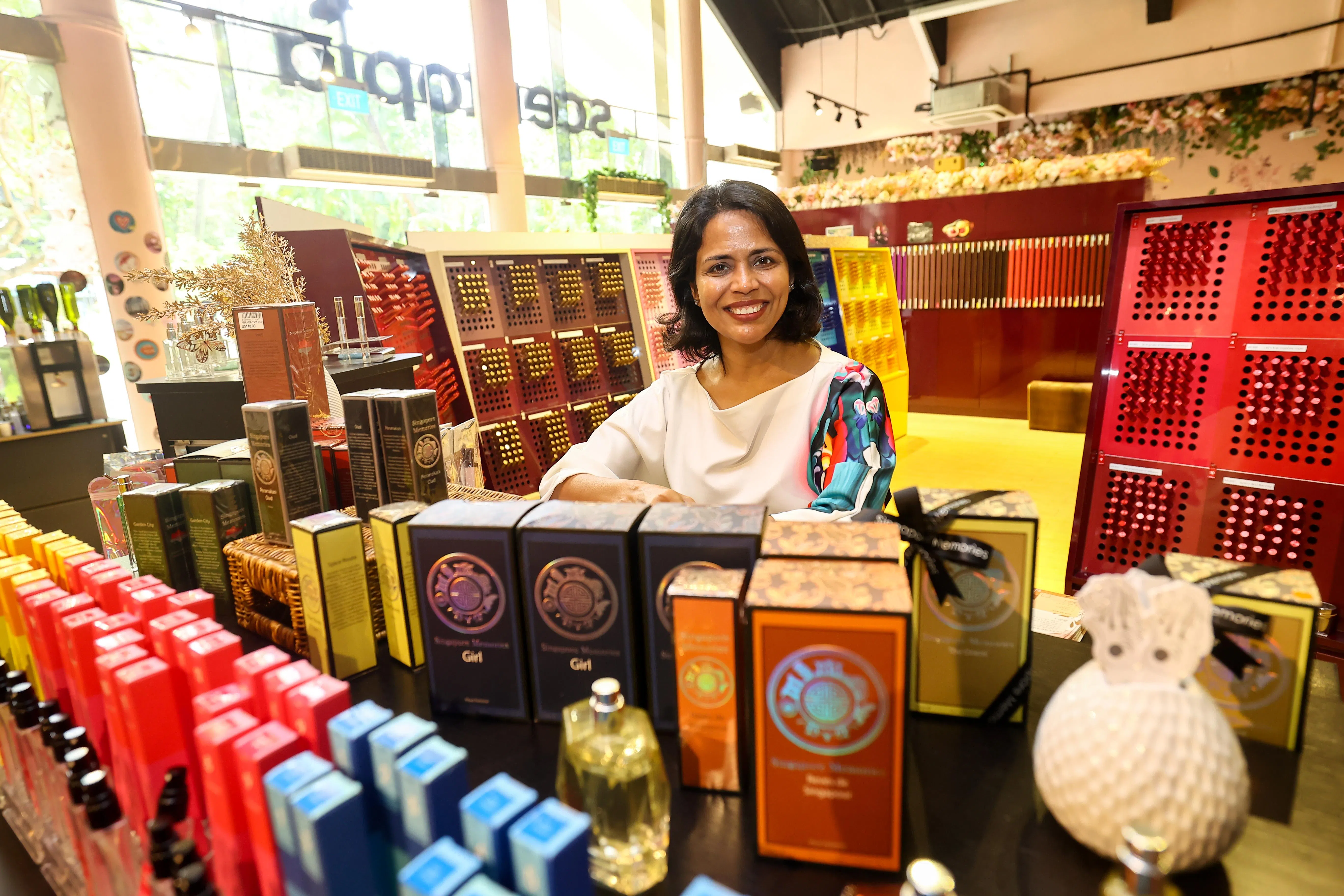 Jetaime Perfumery创办人帕拉琪对香氛的热爱，成了她扩展生意的最大动力。（陈渊庄摄）