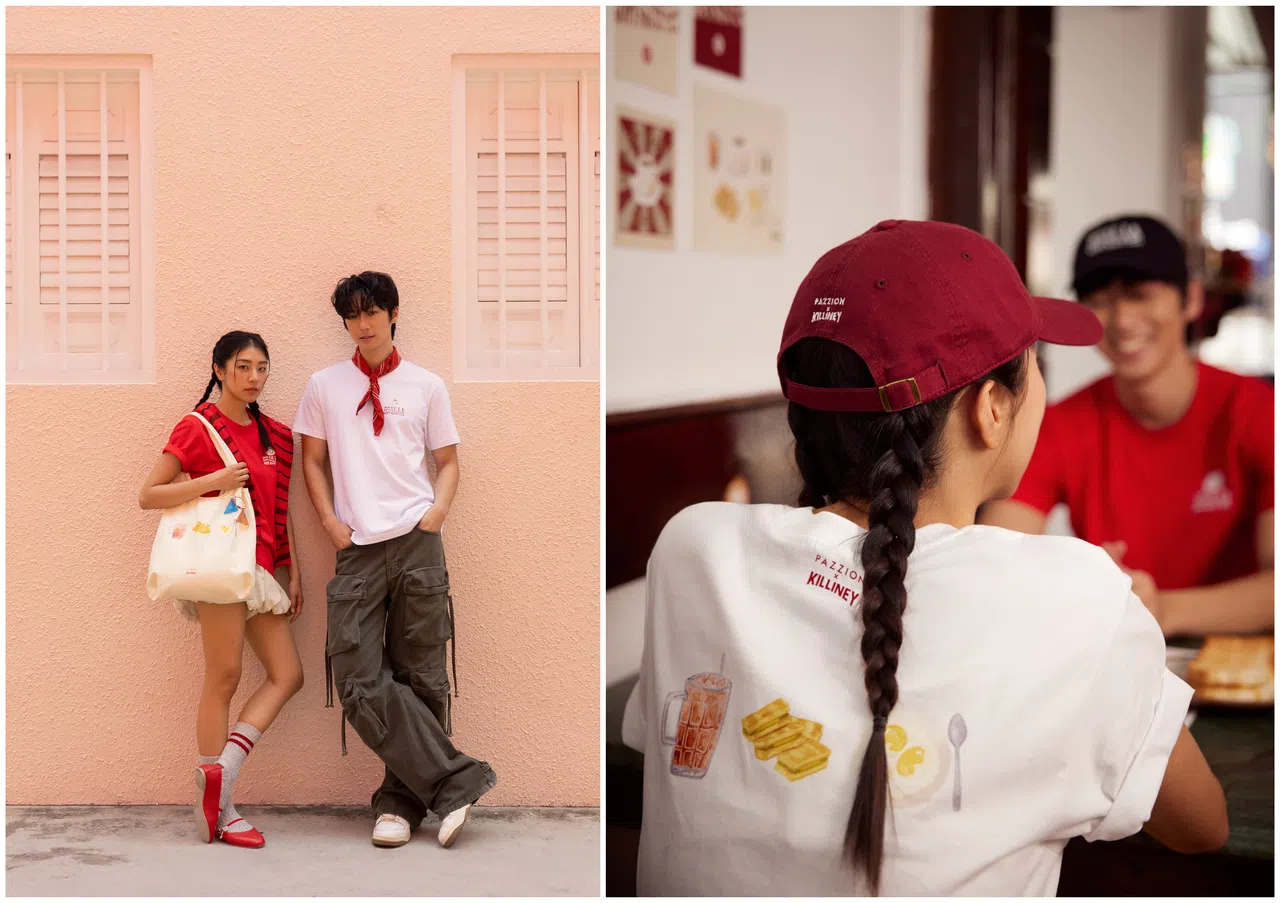 Pazzion X Killiney Kopitiam推出国庆联名款，包括鞋履、包包、服饰等。（品牌提供）