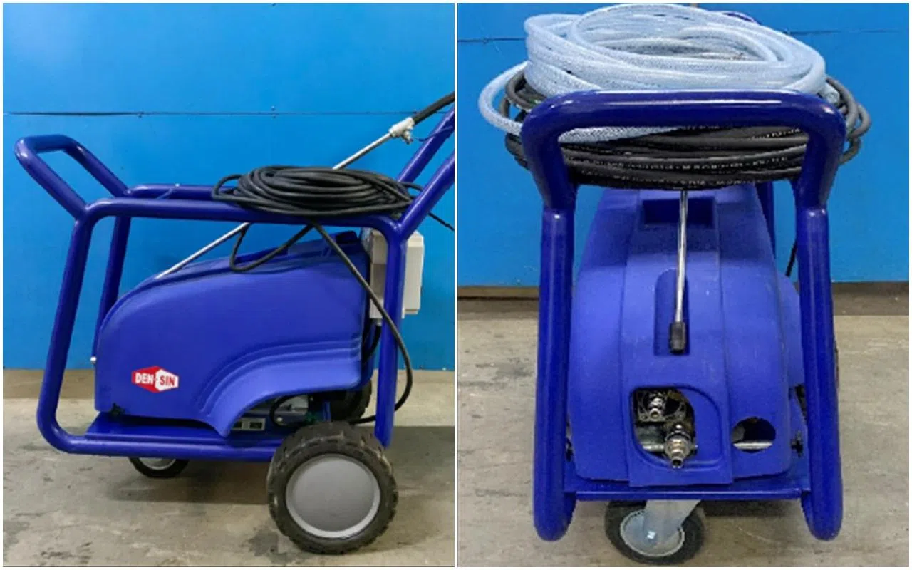 公用局早前也与马林百列和马西岭—油池市镇理事会合作，试用高压清洗机，用水效率比传统的清洗机高两成。（公用事业局提供）