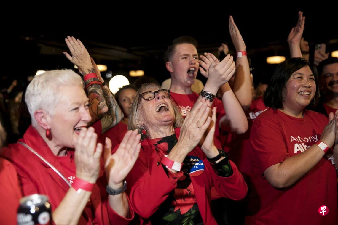 阿尔巴尼斯率工党赢得澳洲大选| 联合早报