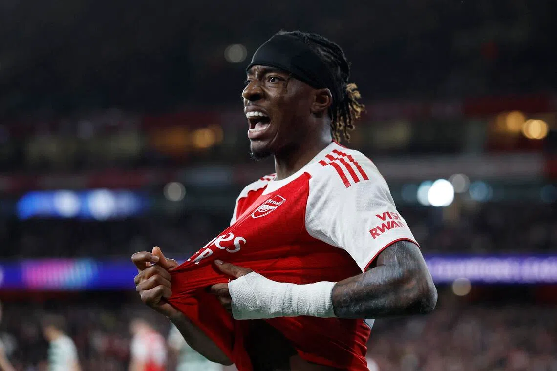 炮兵有望迎回在本周中欧冠赛因伤离场的翼锋马杜埃凯。（路透社）