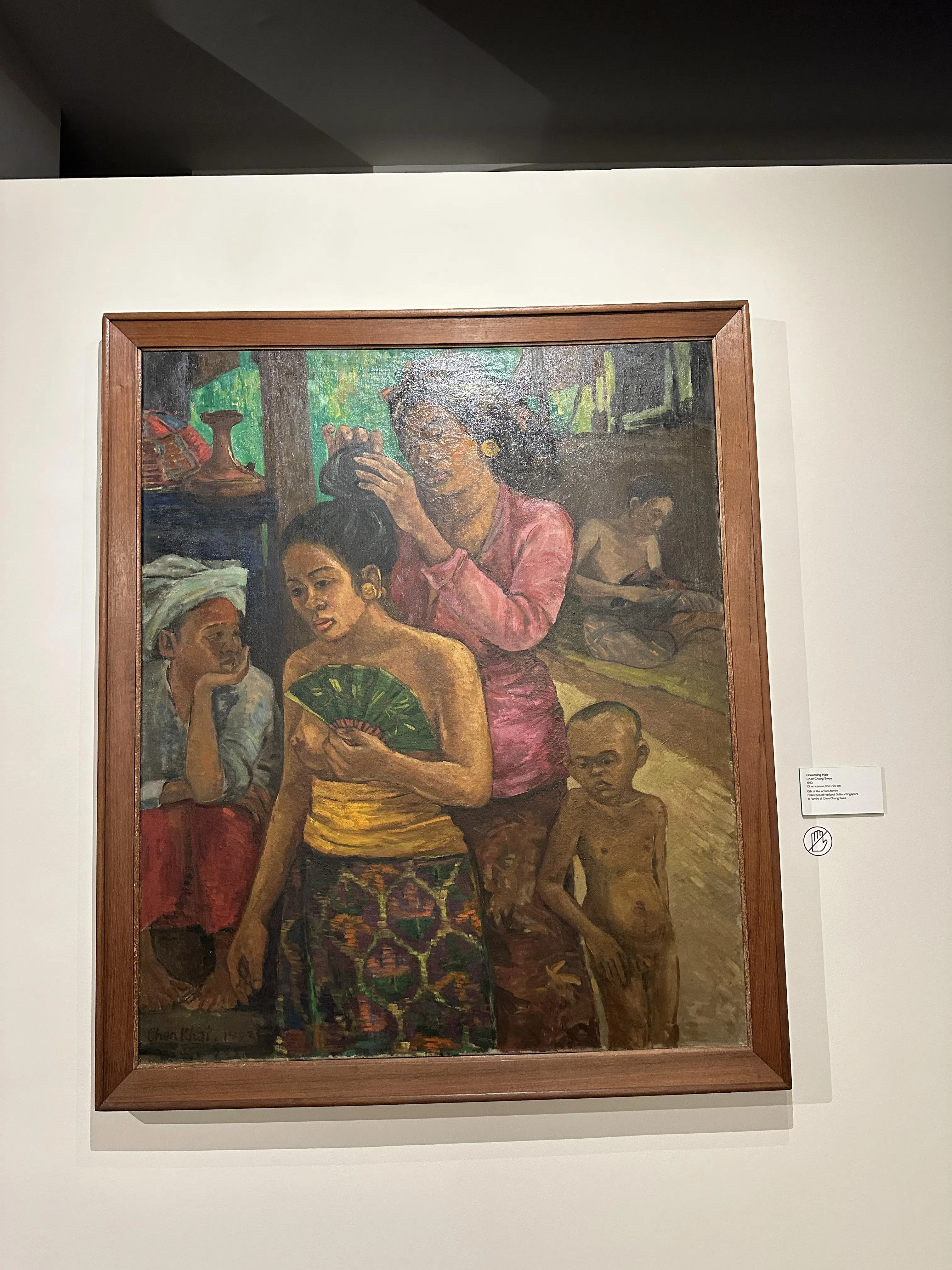 展览展示31件原作，包括陈宗瑞的油画。（黄向京摄）
