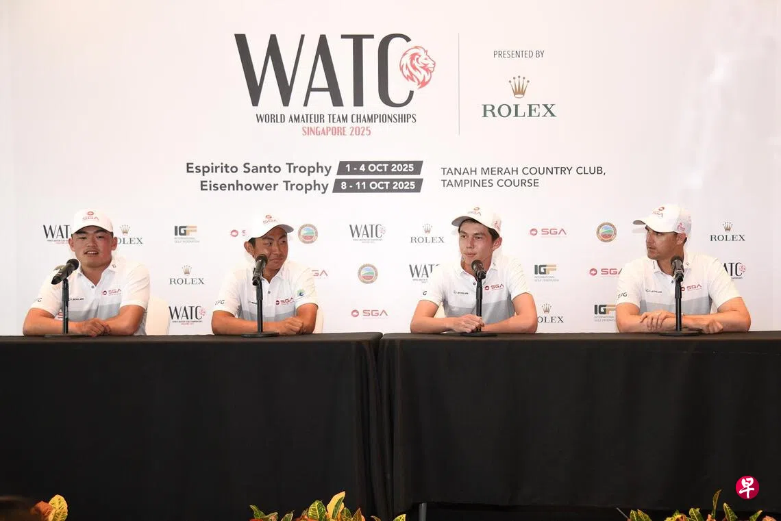 我国男队出战世界业余高尔夫球锦标赛| 联合早报