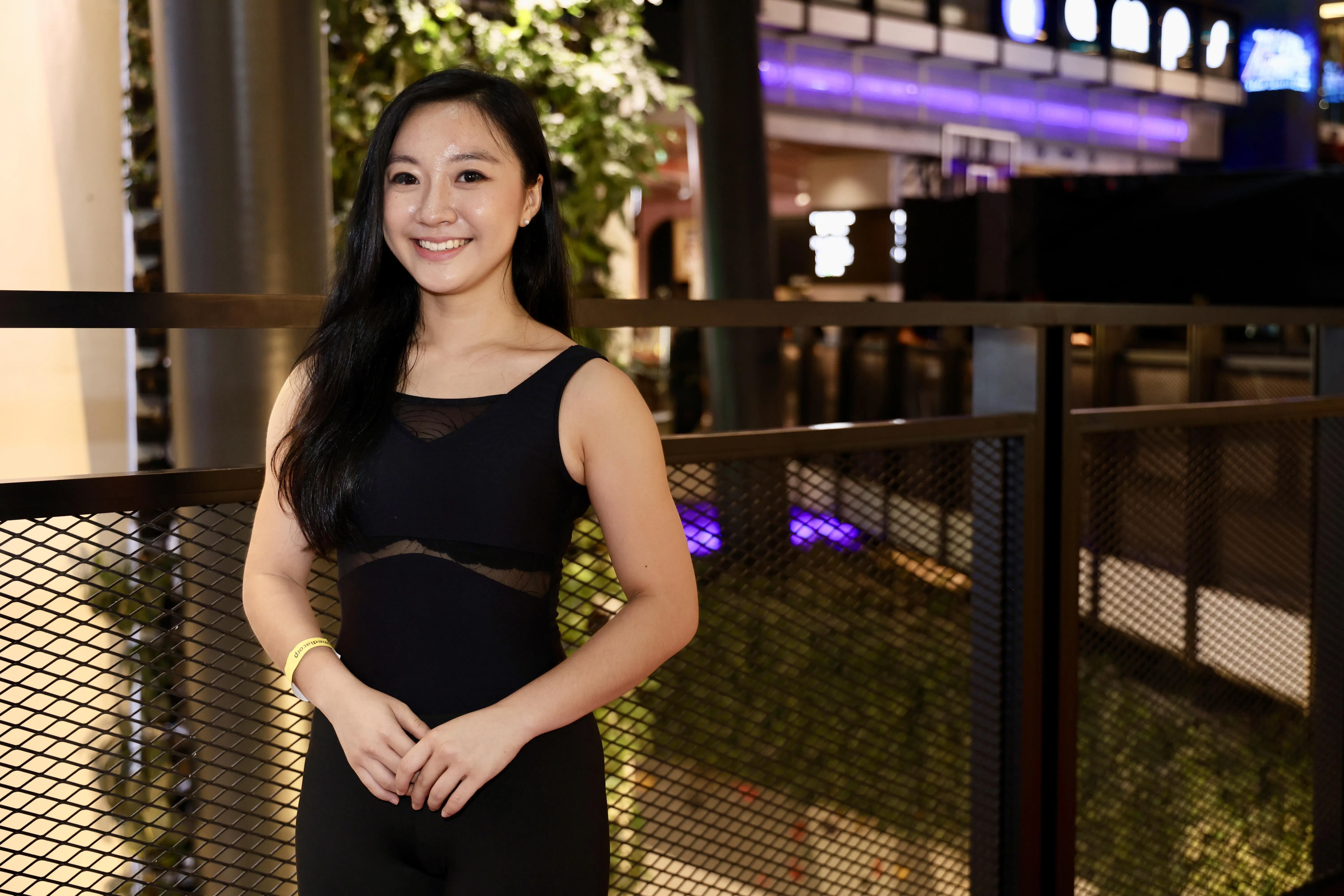 陈嘉瑜对表演有自信。（郑一鸣摄）