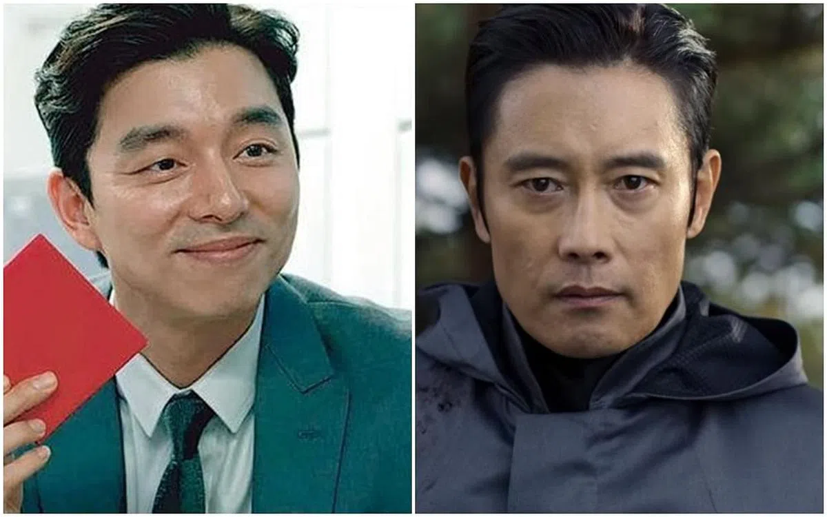 观众有望看到孔刘（左）和李炳宪在《鱿鱼游戏2》中演出。（互联网）