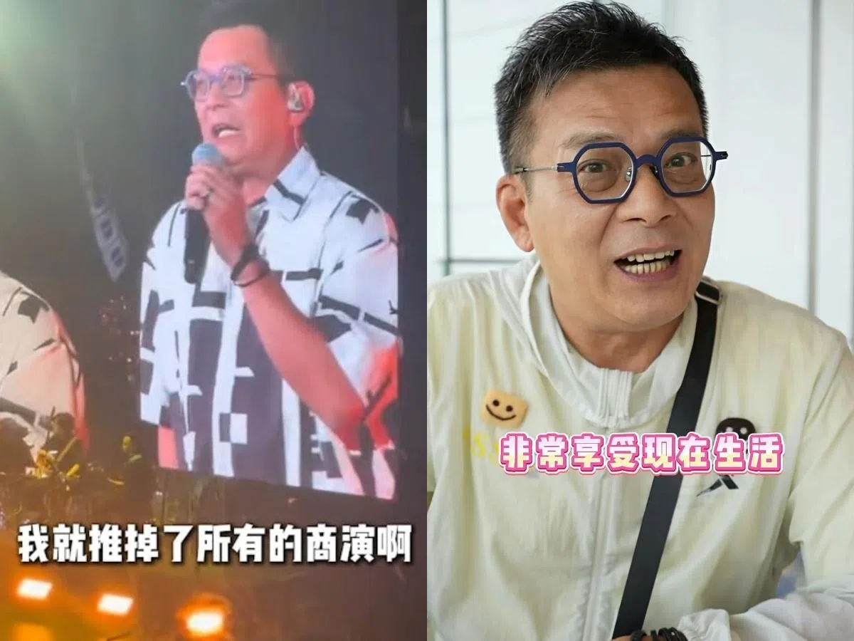 日前有网民上传黄日华当嘉宾全面复出的视频（左图），迫使本尊不得不跳出来辟谣。（互联网）